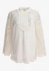 Zimmermann Ascension Lace Detail Tunic In White