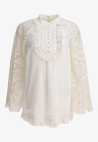 Zimmermann Ascension Lace Yoke Tunic