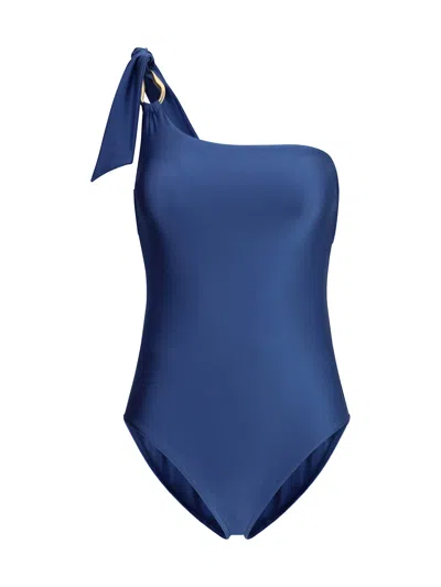 Zimmermann Ascension One-piece Swimsuit In Blue
