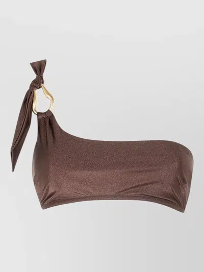 ZIMMERMANN ASCENSION ONE SHOULDER BIKINI TOP KNOT