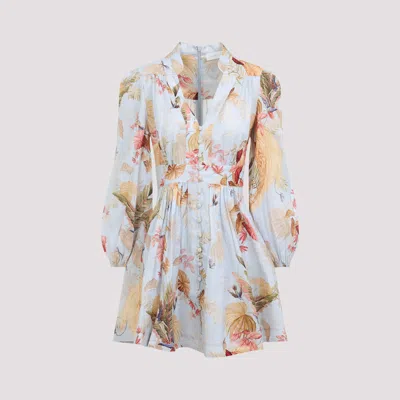 ZIMMERMANN ASCENSION PLUNGE MINI DRESS