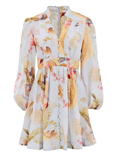 Zimmermann "ascension" Dress In Multi