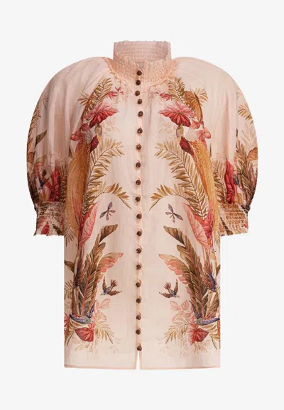 ZIMMERMANN ASCENSION PRINTED BLOUSE