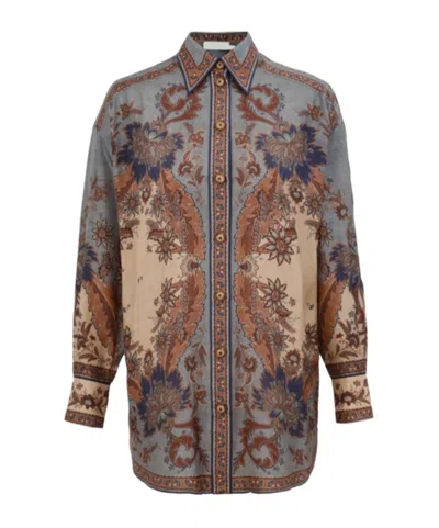 Zimmermann Celine San Onofre Brass Bracelet With Pearls In Multi