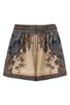 Zimmermann 'ascension' Shorts In Brown