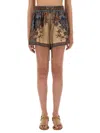 Zimmermann 'ascension' Shorts In Brown