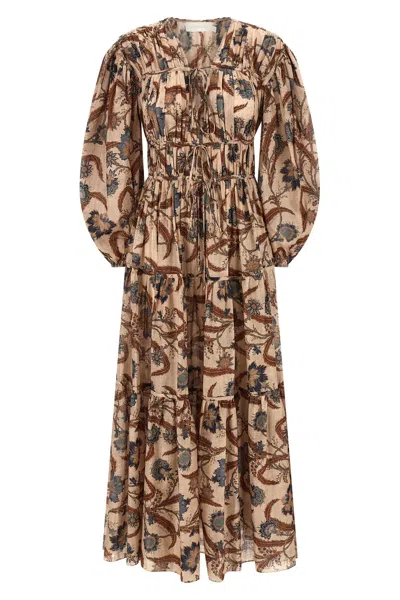 Zimmermann 'ascension Tie Billow Maxi' Dress In Multi