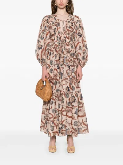 Zimmermann Ascension Tie Billow Maxi In Multicolor