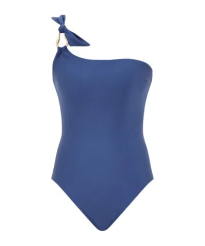 Zimmermann Ascension One-piece Swimsuit In Blue
