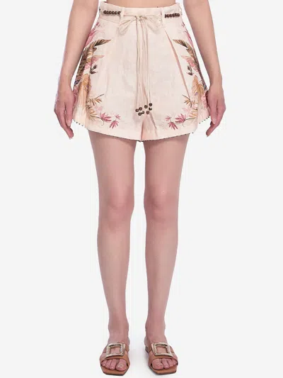 ZIMMERMANN ASCENSION TUCK SHORTS