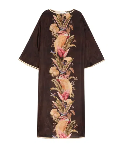 Zimmermann Ascension Tunic Printed Silk Midi Dress In Multi