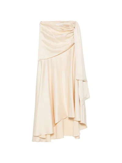 Zimmermann Ascent Draped Blouse In White