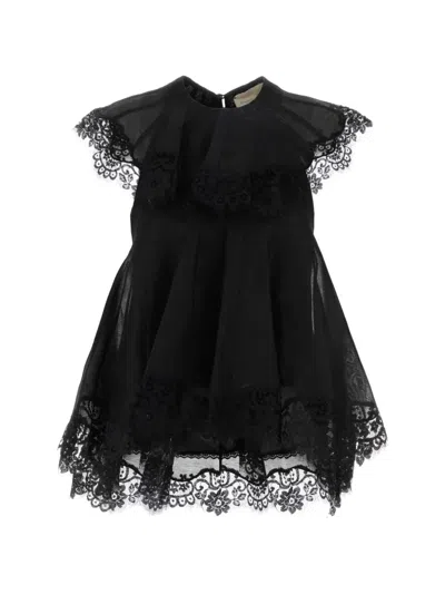 Zimmermann Ascent Lace-trim Flutter Top In Black