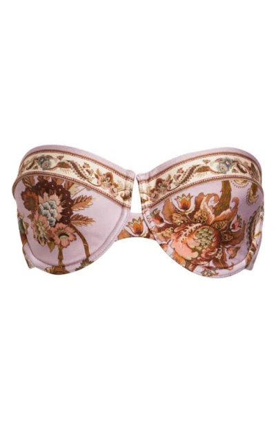 Zimmermann Aster Balconette Bikini Top In Multi
