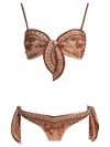 Zimmermann "aster" Bikini In Brown