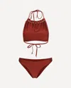 Zimmermann Multicolor Polyamide Bikini In Brown