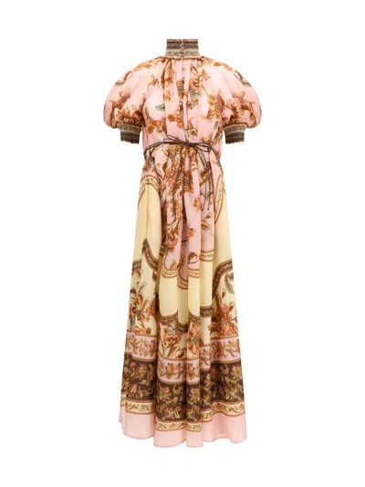 Zimmermann Aster Billow Dress In Neutral