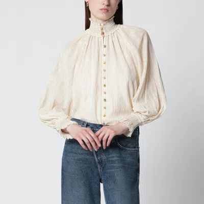Zimmermann Aster Blouse In Cream In Neutral