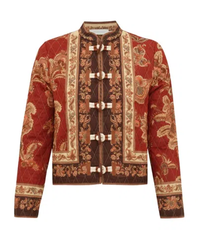 Zimmermann Aster Bomber Jacket In Multi