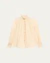 Zimmermann Aster Buttoned Blouse In White