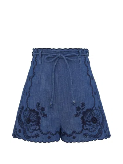 ZIMMERMANN Zimmermann Aster Denim Shorts