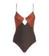 Zimmermann Aster Diamond Wired Swimsuit In Multi
