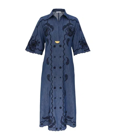 ZIMMERMANN ZIMMERMANN EMBROIDERED MIDI DRESS