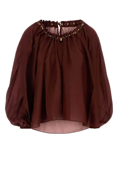 ZIMMERMANN ZIMMERMANN ASTER GATHERED BEAD BLOUSE