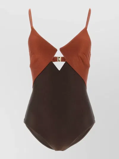 Zimmermann Aster One Piece Swimsuit Cut Out Design In Black