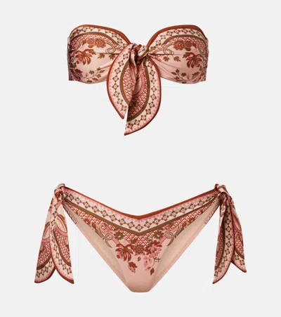 ZIMMERMANN ASTER PRINTED BIKINI