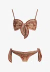 Zimmermann Aster Printed Bikini In Neutral