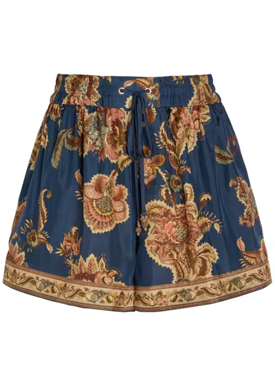 ZIMMERMANN ZIMMERMANN ASTER PRINTED SILK SHORTS
