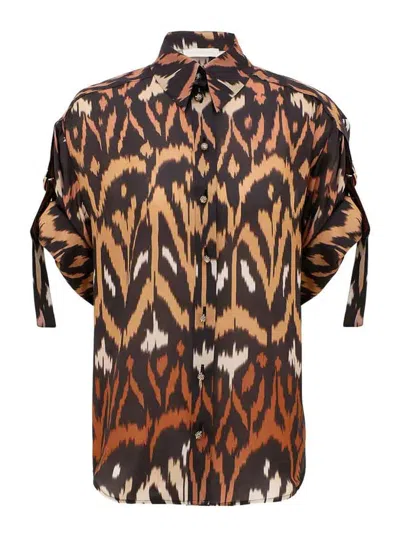 Zimmermann Aster Relax Shirt In Multicolour