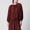 Zimmermann Blouse Aster With Ruffles And Beads In Black