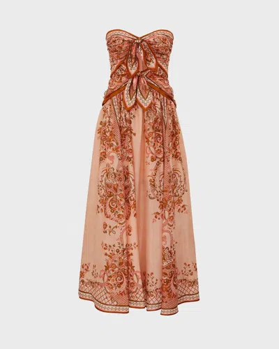 ZIMMERMANN ZIMMERMANN ASTER SCARF MIDI DRESS LJUSROS