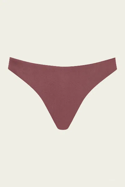 Zimmermann Aster Scoop Bikini Pant In Vintage Mauve