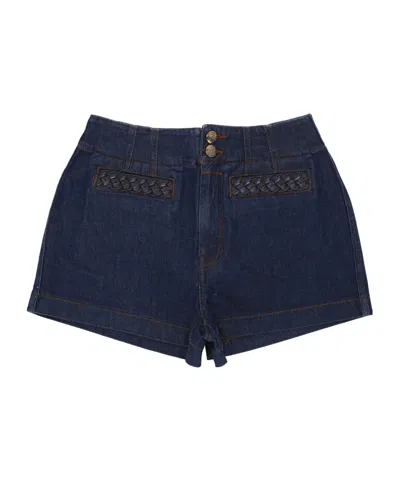 Zimmermann Aster Shorts In Blue