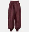 Zimmermann Womens Musk Aster Harem Silk Trousers Xs In Brown