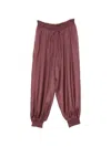 Zimmermann Womens Musk Aster Harem Silk Trousers Xs In Brown