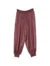 Zimmermann Brown Relaxed Drawstring Pants In Pink