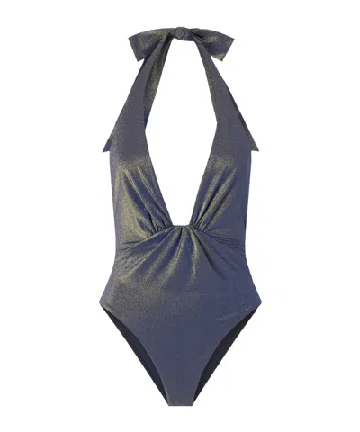 Zimmermann Aster Swimsuit In Gray