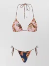 Zimmermann Womens Aster Floral Spliced Bikini Set Xs In Multi