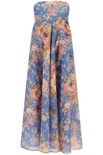 Zimmermann August Linen Bandeau Dress Women