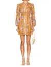 Zimmermann August Plunge Minidress In Multi