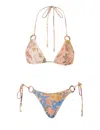 Zimmermann August Spliced Ring Tie Bikini Spliced In Multi