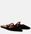 Zimmermann Aura Studded Suede Mules In Black