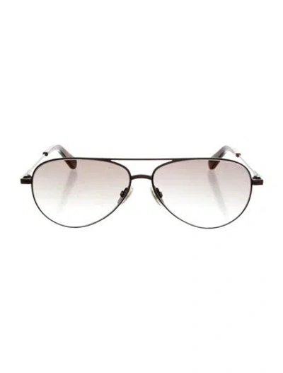 Pre-owned Zimmermann Aviator Gradient Sunglasses In Brown