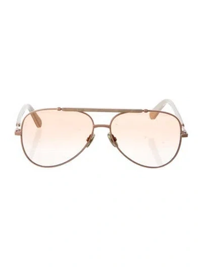 Pre-owned Zimmermann Aviator Gradient Sunglasses In Pink