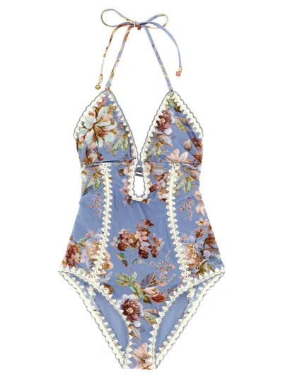 ZIMMERMANN AWAKEN BEACHWEAR LIGHT BLUE