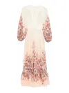 Zimmermann Awaken Plunge Maxi Dress With Separate Slip Clothing In White